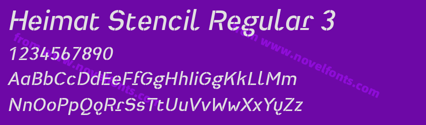 Heimat Stencil Regular 3Preview Heimat Stencil Regular 3Preview