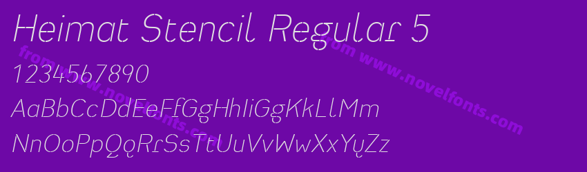 Heimat Stencil Regular 5Preview Heimat Stencil Regular 5Preview