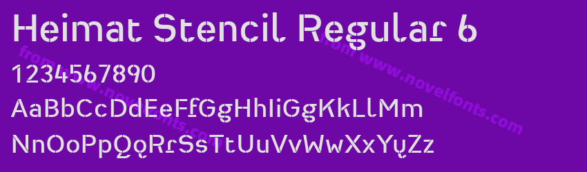 Heimat Stencil Regular 6Preview Heimat Stencil Regular 6Preview