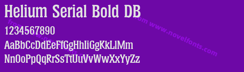 Helium Serial Bold DBPreview Helium Serial Bold DBPreview