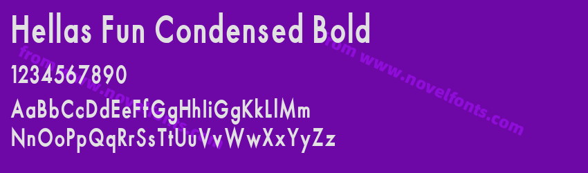 Hellas Fun Condensed BoldPreview Hellas Fun Condensed BoldPreview