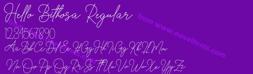 Hello Bithosa RegularPreview Hello Bithosa RegularPreview