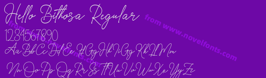 Hello Bithosa RegularPreview Hello Bithosa RegularPreview