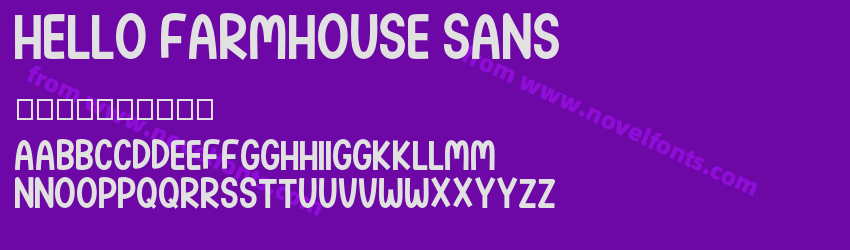 Hello Farmhouse SansPreview Hello Farmhouse SansPreview