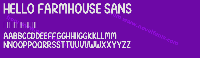 Hello Farmhouse SansPreview Hello Farmhouse SansPreview