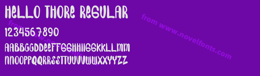 Hello Thore RegularPreview Hello Thore RegularPreview