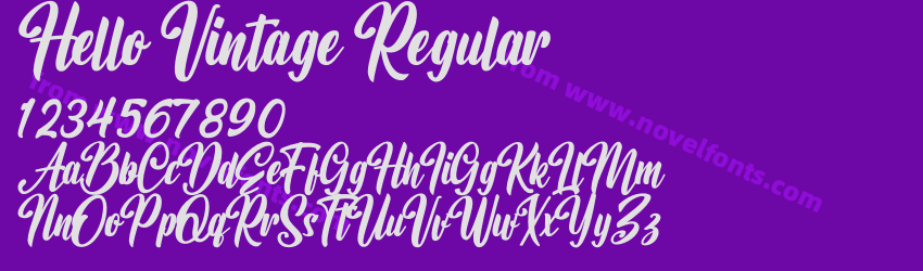Hello Vintage RegularPreview Hello Vintage RegularPreview