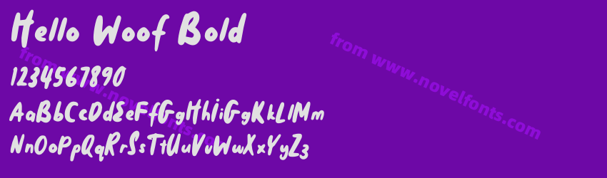 Hello Woof BoldPreview Hello Woof BoldPreview