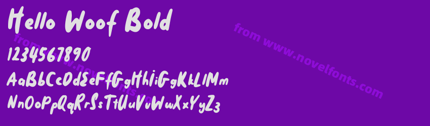 Hello Woof BoldPreview Hello Woof BoldPreview