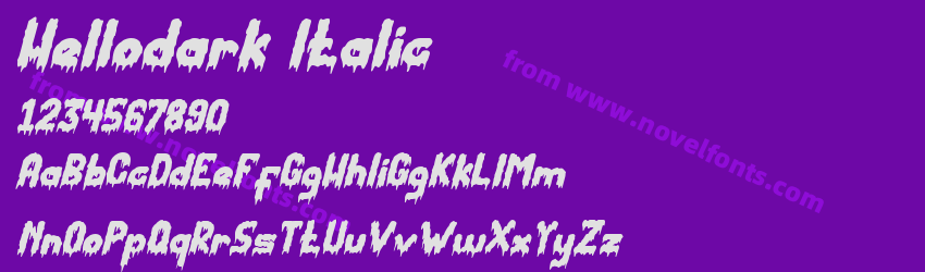 Hellodark ItalicPreview Hellodark ItalicPreview