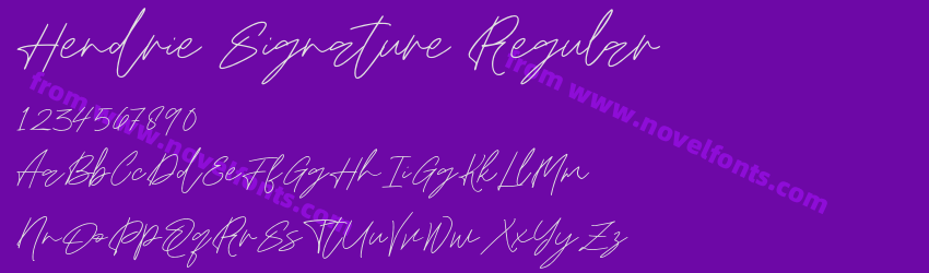 Hendrie Signature RegularPreview Hendrie Signature RegularPreview
