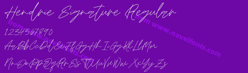 Hendrie Signature RegularPreview Hendrie Signature RegularPreview
