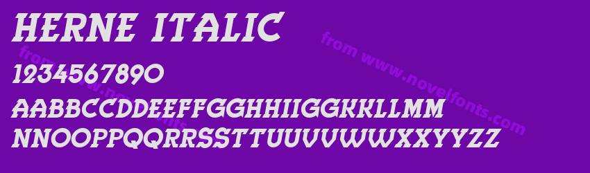Herne ItalicPreview Herne ItalicPreview