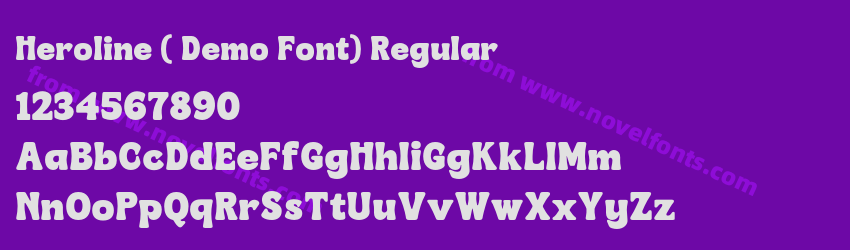 Heroline ( Demo Font) RegularPreview Heroline ( Demo Font) RegularPreview