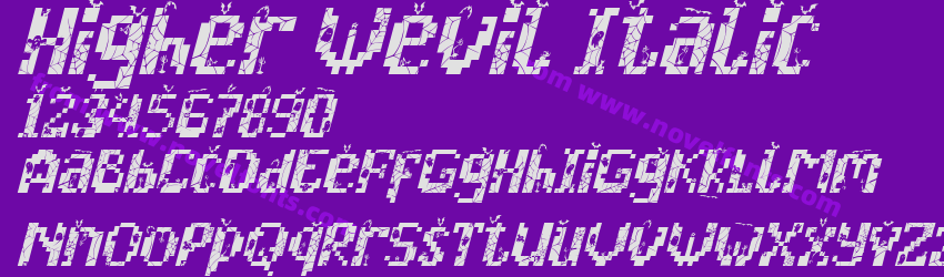 Higher Wevil ItalicPreview Higher Wevil ItalicPreview