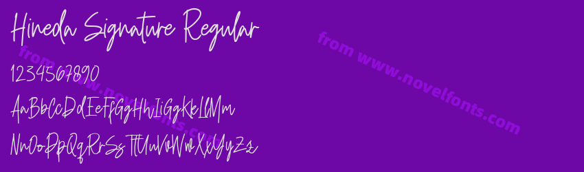 Hineda Signature RegularPreview Hineda Signature RegularPreview