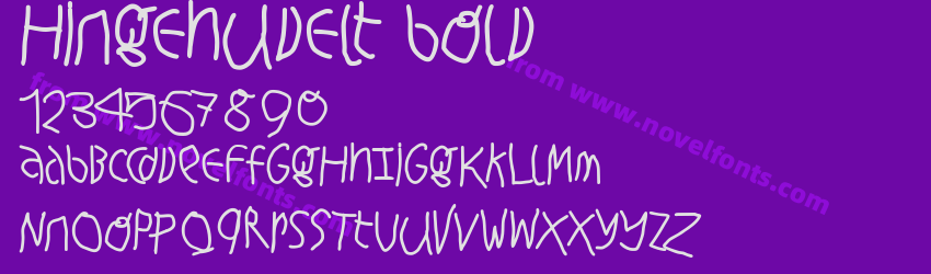 Hingehudelt BoldPreview Hingehudelt BoldPreview
