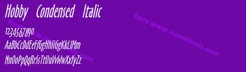 Hobby Condensed ItalicPreview Hobby Condensed ItalicPreview