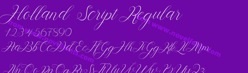 Holland Script RegularPreview Holland Script RegularPreview
