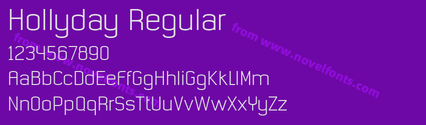 Hollyday RegularPreview Hollyday RegularPreview