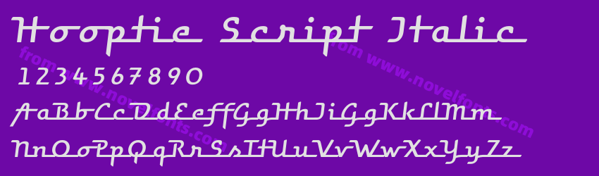 Hooptie Script ItalicPreview Hooptie Script ItalicPreview