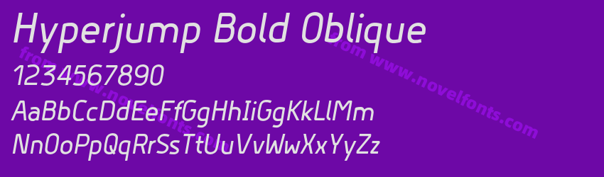 Hyperjump Bold ObliquePreview Hyperjump Bold ObliquePreview