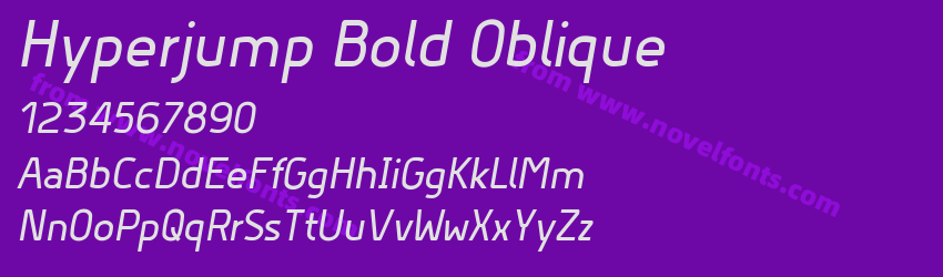 Hyperjump Bold ObliquePreview Hyperjump Bold ObliquePreview