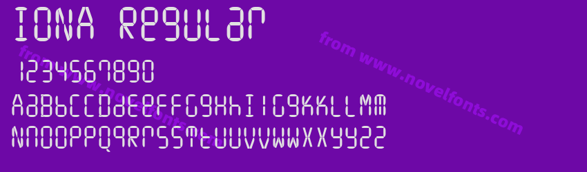 IONA RegularPreview IONA RegularPreview