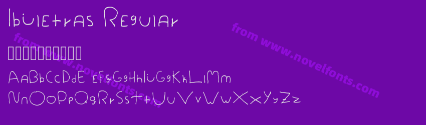 Ibiletras RegularPreview Ibiletras RegularPreview