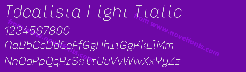 Idealista Light ItalicPreview Idealista Light ItalicPreview