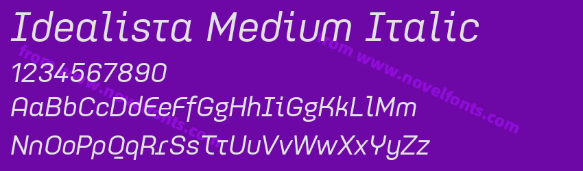 Idealista Medium ItalicPreview Idealista Medium ItalicPreview