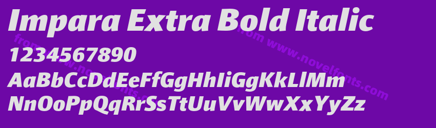 Impara Extra Bold ItalicPreview Impara Extra Bold ItalicPreview