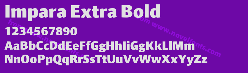 Impara Extra BoldPreview Impara Extra BoldPreview