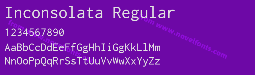 Inconsolata RegularPreview Inconsolata RegularPreview
