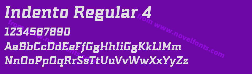 Indento Regular 4Preview Indento Regular 4Preview