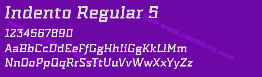 Indento Regular 5Preview Indento Regular 5Preview