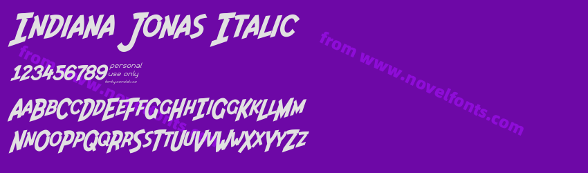 Indiana Jonas ItalicPreview Indiana Jonas ItalicPreview