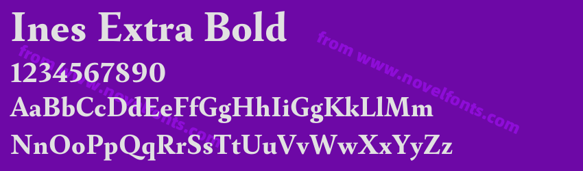 Ines Extra BoldPreview Ines Extra BoldPreview