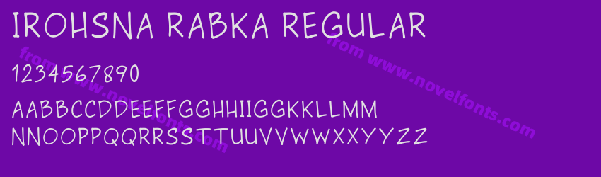 Irohsna Rabka RegularPreview Irohsna Rabka RegularPreview