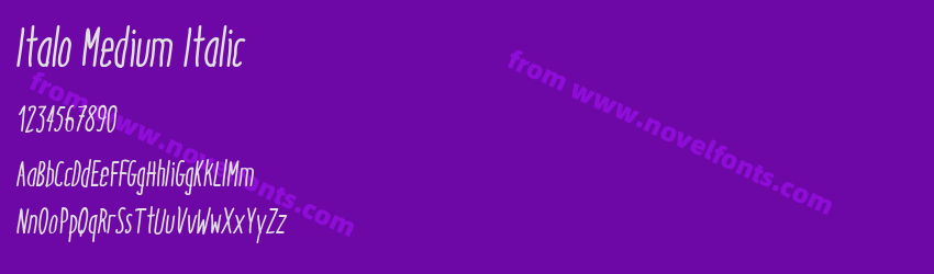 Italo Medium ItalicPreview Italo Medium ItalicPreview