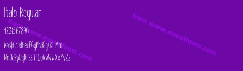 Italo RegularPreview Italo RegularPreview