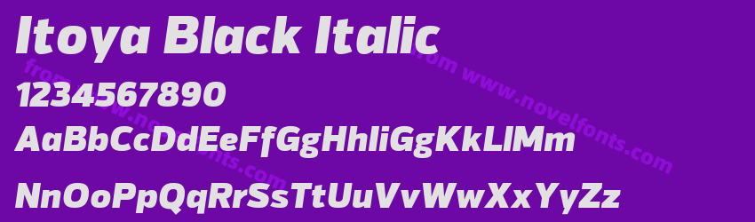 Itoya Black ItalicPreview Itoya Black ItalicPreview