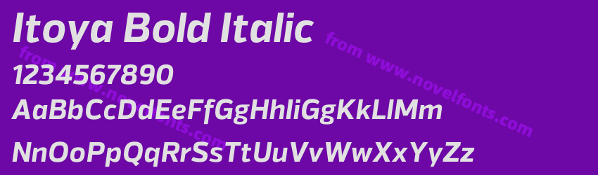 Itoya Bold ItalicPreview Itoya Bold ItalicPreview
