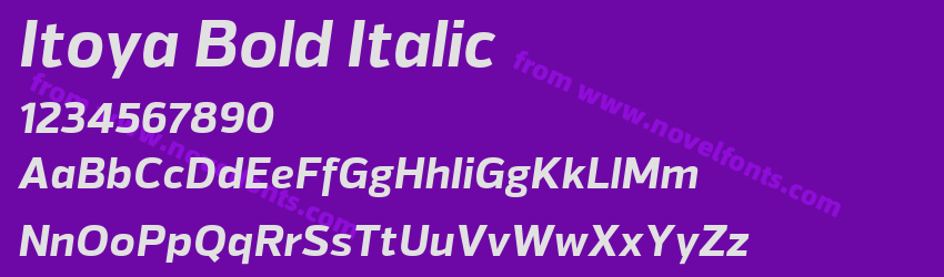 Itoya Bold ItalicPreview Itoya Bold ItalicPreview
