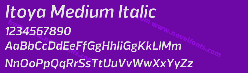 Itoya Medium ItalicPreview Itoya Medium ItalicPreview