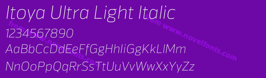 Itoya Ultra Light ItalicPreview Itoya Ultra Light ItalicPreview