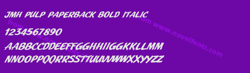 JMH Pulp Paperback Bold ItalicPreview JMH Pulp Paperback Bold ItalicPreview
