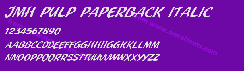 JMH Pulp Paperback ItalicPreview JMH Pulp Paperback ItalicPreview