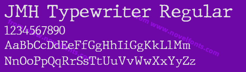 JMH Typewriter RegularPreview JMH Typewriter RegularPreview