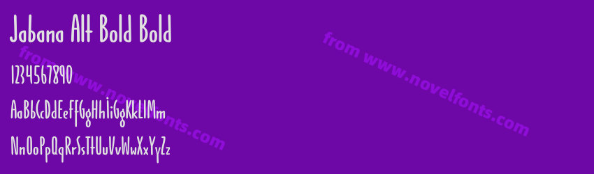 Jabana Alt Bold BoldPreview Jabana Alt Bold BoldPreview
